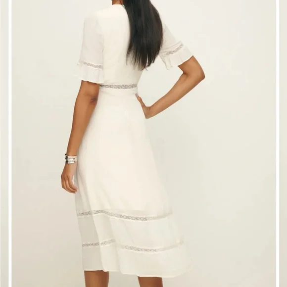 NWT Reformation Woodson in White - Picture 5 of 5